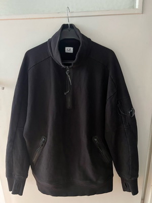 C.P Company Half Zip Fleece Sweatshirt Men used, size XL, black