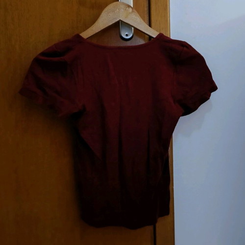 Bordo short-sleeve blouse used, size S