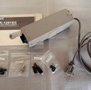 ΕΓΧΡΩΜΗ ΑΝΑΛΟΓΙΚΗ ΒΙΝΤΕΟΚΑΜΕΡΑ JVC  TK-1281EG  PAL SYSTEM, LENS "C" MOUNT, ΜΕ ΤΟ ΕΓΧΕΙΡΙΔΙΟ ΚΑΙ ΑΞΕΣΟΥΑΡ (ΧΩΡΙΣ ΦΑΚΟ)
