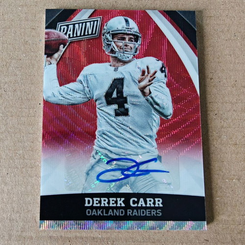 Derek Carr Oakland Raiders 2015 Panini The National VIP Auto like new