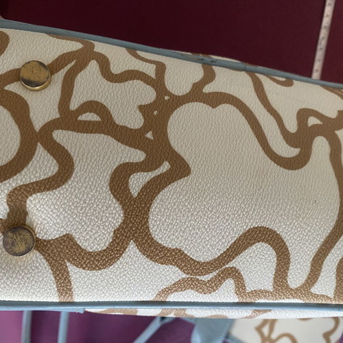 Tous tote bag like new, beige and blue shoulder bag