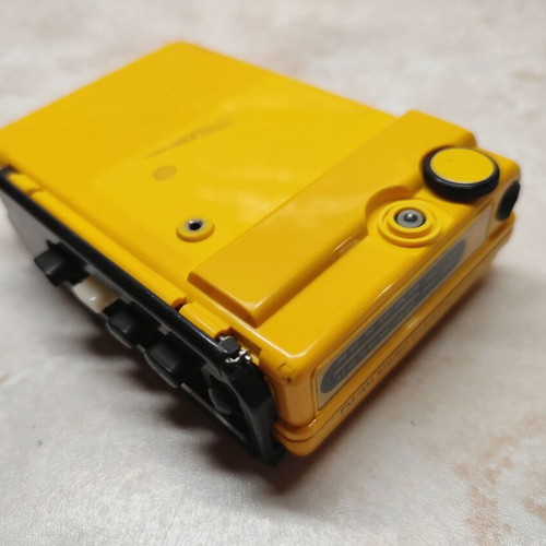 Sony WM-F45 Sports Walkman used, yellow, cassette functional