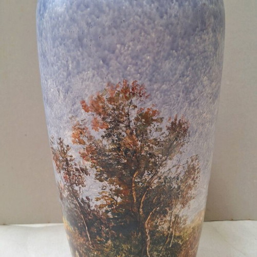 Vase Andreas Zymatikas hand-painted, height 39 cm