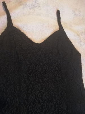 Dress with lace appearance