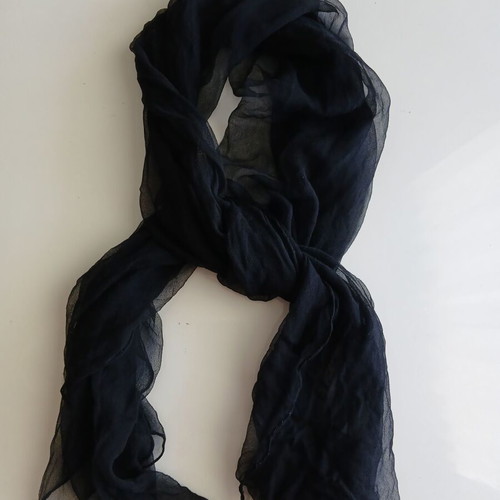 Women's Black Semi-Transparent Scarf like new