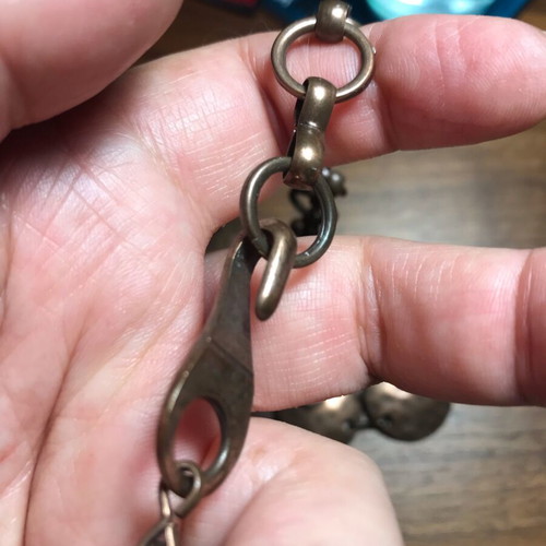 Handmade bronze belt new with unique clasp