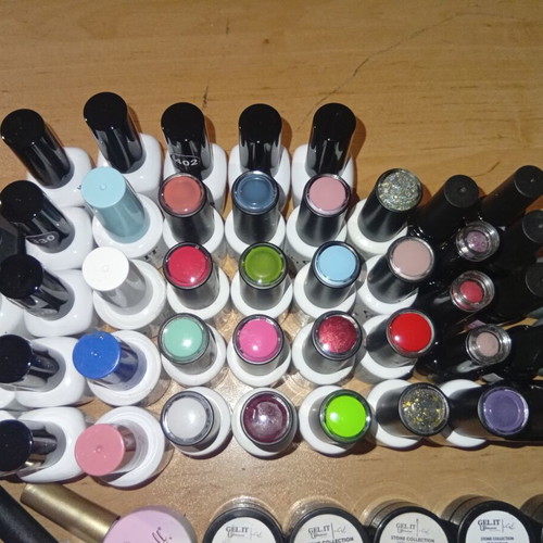 Gel Nail Polish Lot, 68 Unique Colors, New