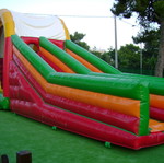 Playground with certified inflatables and safety equipment