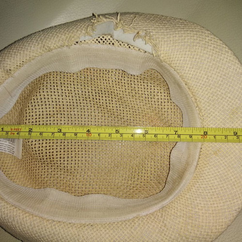 Straw summer hat used with light tear