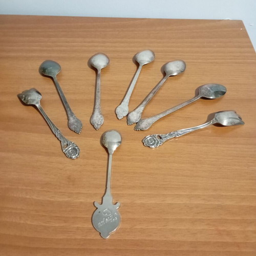 Assorted spoons used, vintage personal items