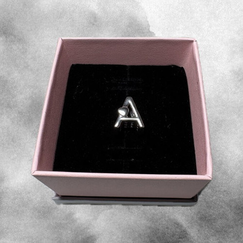 Pandora Charm Letter A Sterling Silver like new