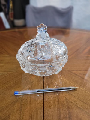 Crystal fondue pot like new