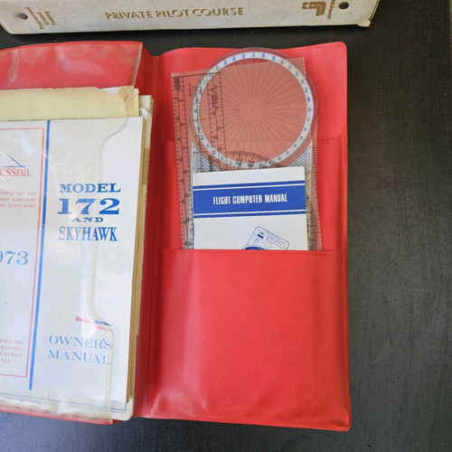 Cesna 172 and Sky Hawk pilot training set used (1973)