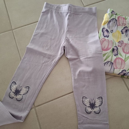 Pepco set of 3 leggings for girls used, size 122 cm