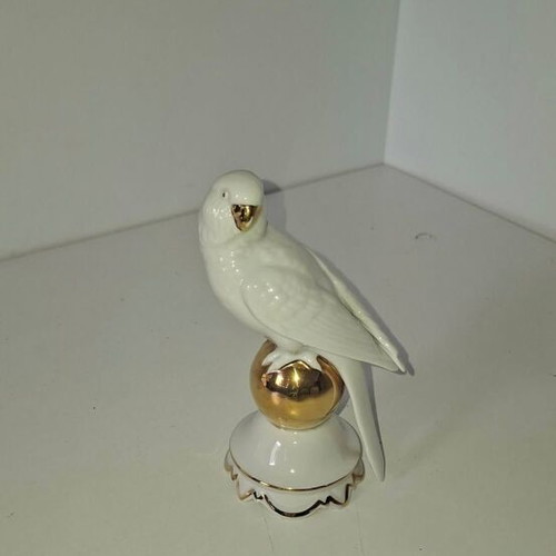 Bavaria Gerold & Co Tettau porcelain set with 2 candlesticks, 2 wall lamps and 2 decorations like new