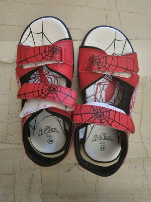 Spiderman sandals used, size 29