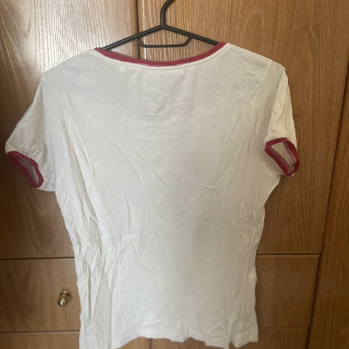 T-shirt Funky Buddha used, white, palm print, size M