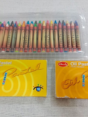 Crayons used from large pack, almost new