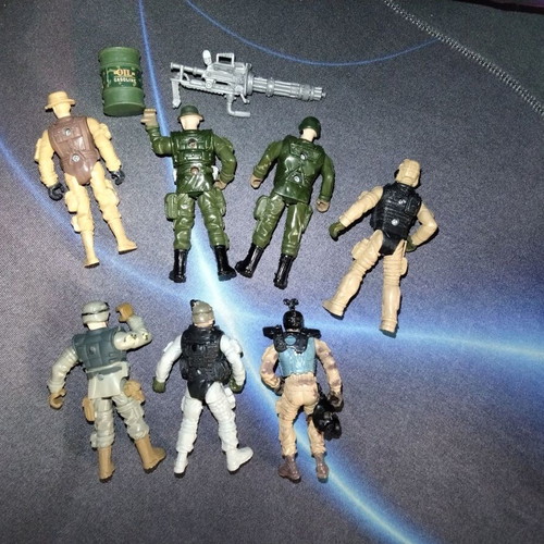 Chap Mei Soldier Force figures set of 7, 10 cm, used