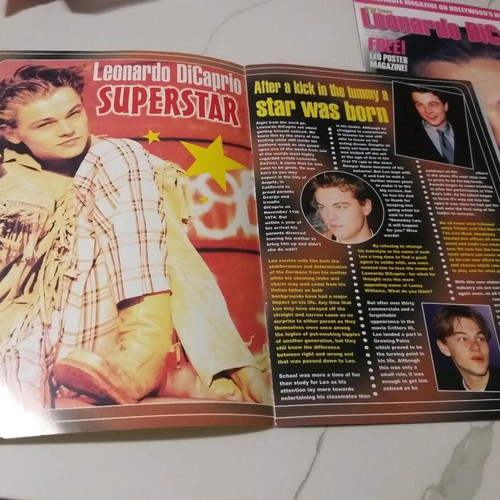 Leonardo DiCaprio magazines 1998 used, set of 2