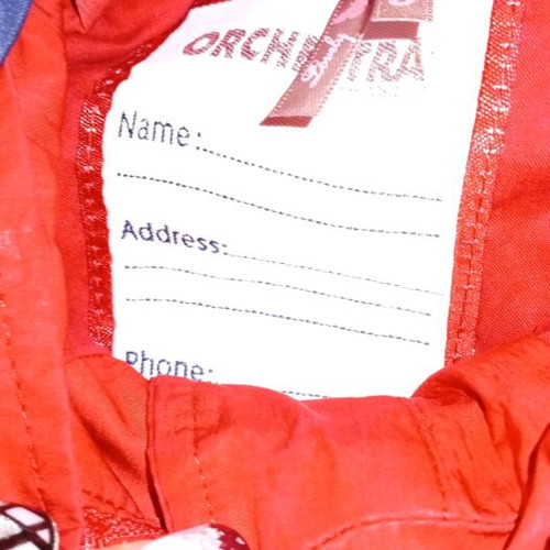 Orchestra jacket used 98 cm red, relatively thin