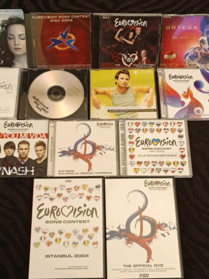 Συλλογή CD και DVD Eurovision 2003-2008 μεταχειρισμένη με σπάνια κομμάτια