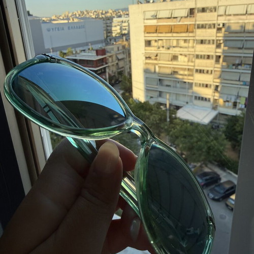 Oliver Weber sunglasses like new, blue with mirror lenses