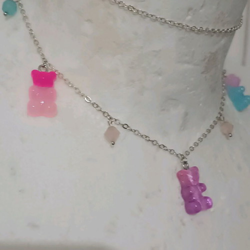 Gummy Bears Choker new, handmade, multicolored