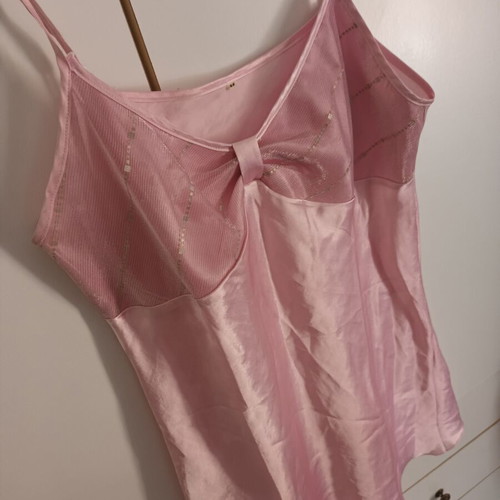 Nightgown set with robe, like new, pink, size M