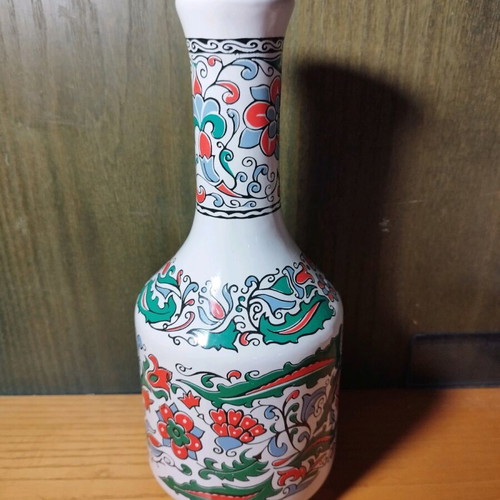 Ceramic bottle from the 70s like new, height 30cm