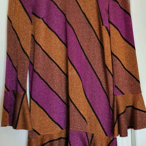 VICOLO lurex dress used, size M, purple