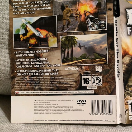 Battle for the Pacific PS2 used in very good condition
