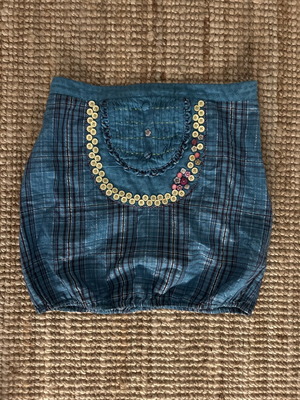 Freesoul Vintage Boho Top size S like new, petrol turquoise