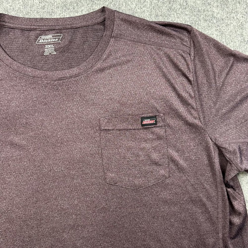 Dickies men's 3XL T-shirt with pocket, burgundy