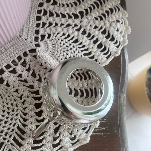 Vintage glass holders used, set of 6 pieces