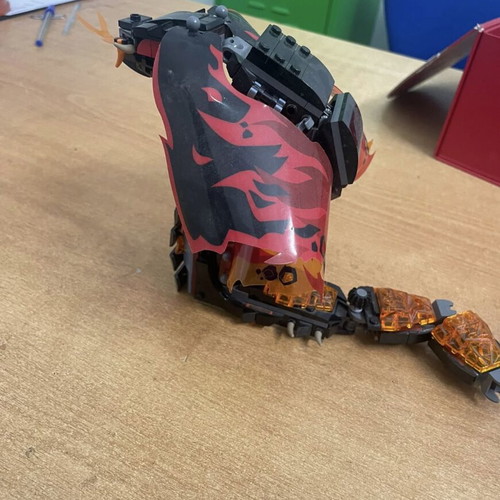 Lego Fire Snake used, missing some pieces