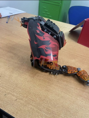 Lego Fire Snake used, missing some pieces