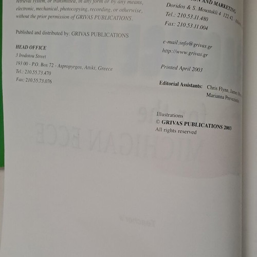 Practice Tests for the Michigan ECCE Teacher's Book by C.N. Grivas