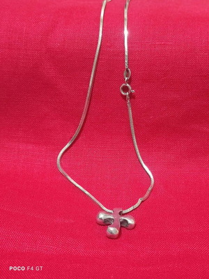 Silver 925 Cross with Chain like new