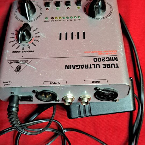 Behringer Tube Ultra MIC200 microphone preamplifier used