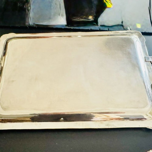 Silver Serving Tray 900, like new, 674g, vintage design