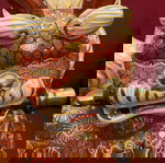  ΧΕΙΡΟΠΟΙΗΤΟ ΑΓΑΛΜΑΤΙΔΙΟ SHISHI LION KATANA SWORD KUTANI POTERY , ΑΝΤΙΚΑ ΙΑΠΩΝΙΑΣ
