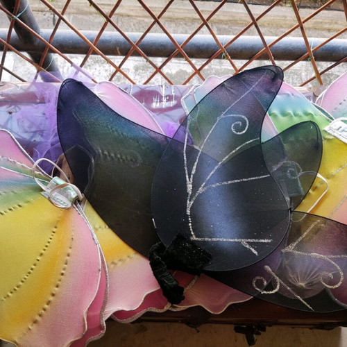 3€ each. There are five wing and skirt costumes.