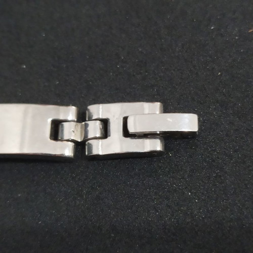 Steel men's bracelet used with 750 18k gold details