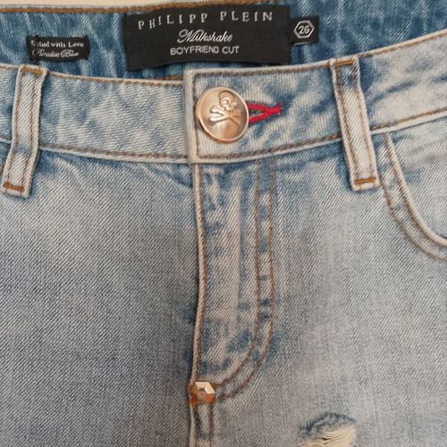 Philipp Plein Boyfriend Cut Jeans Over and Over Again new, Paradise Blue