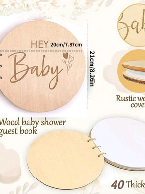 Wish book new for baby shower, baptism or gender reveal party