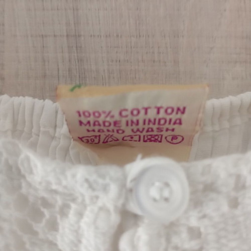Summer dress new, cotton, white, one size