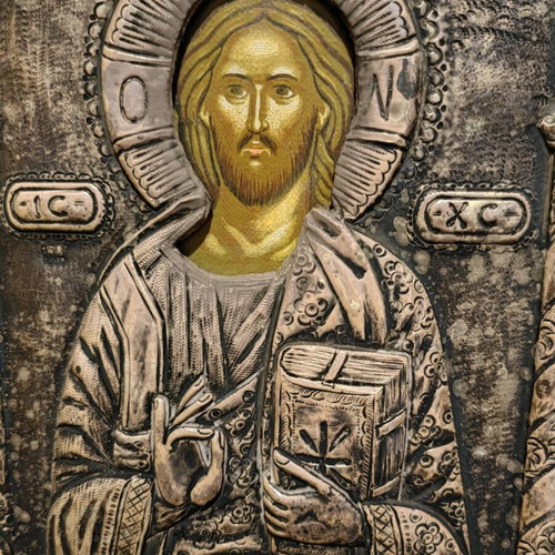 Silver image 950 like new, Byzantine museum replica