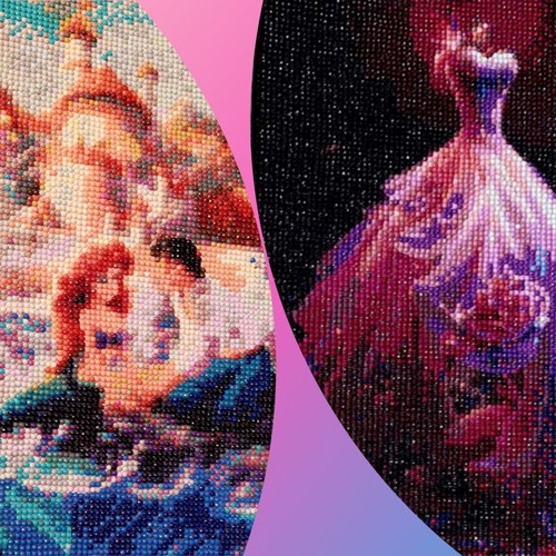 Diamond Painting Handmade Artworks Disney 1+1 Gift