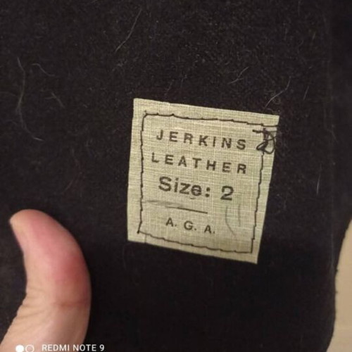 Leather military jerkin Commonwealth, new condition